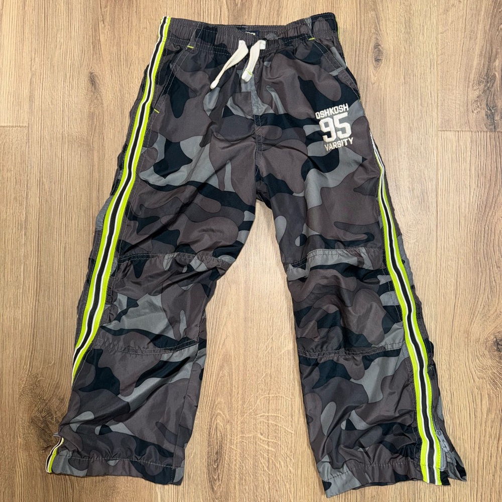 Vintage Y2K 90s Oshkosh B'gosh Lined Windbreaker Drawstring Pants Zipper Boys 5